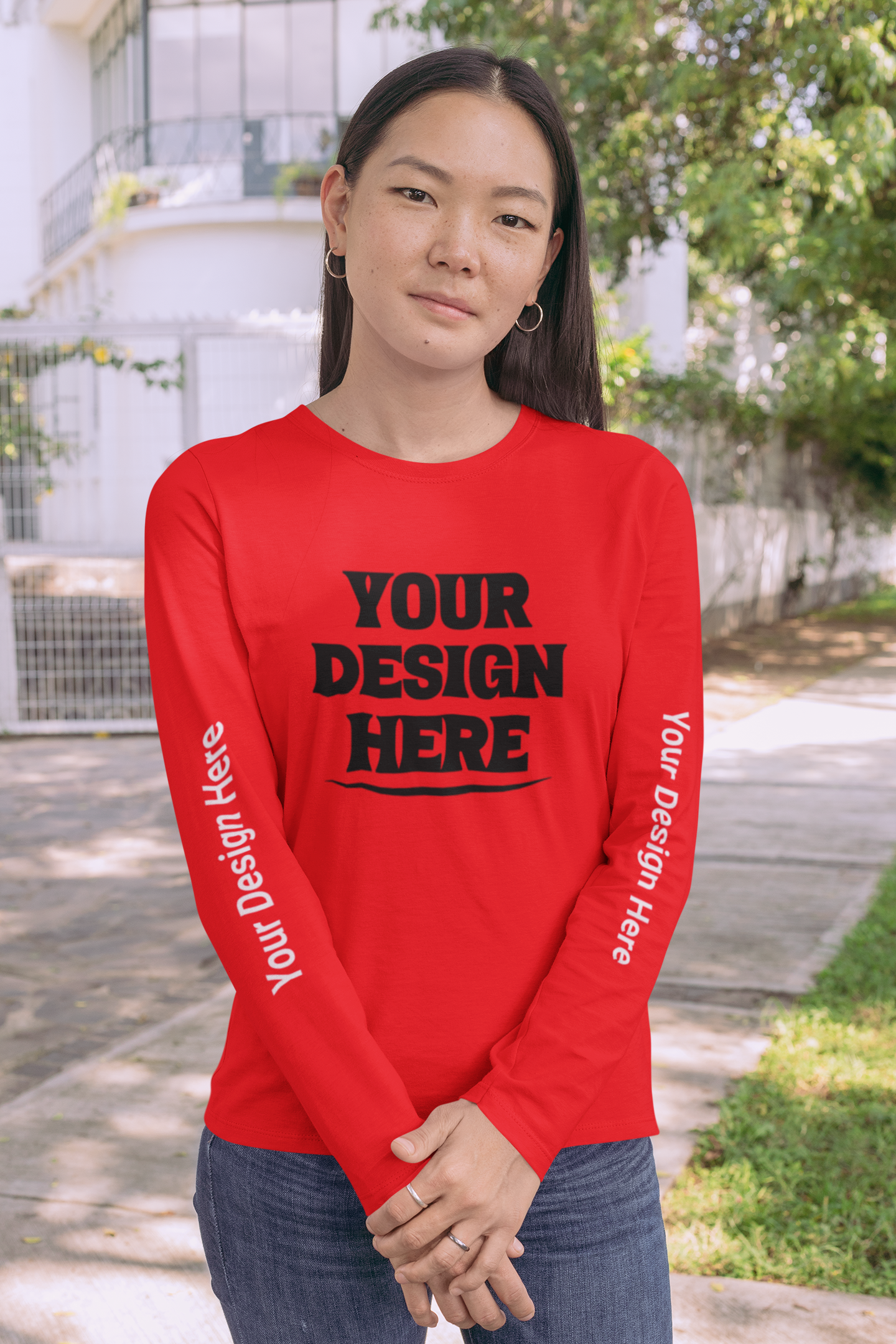 Custom Long Sleeve T- Shirts for Unisex Adults